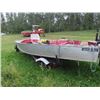 Image 3 : Aroline 15' Alum Boat w Trailer - NO TOD Items Located in Woodridge, MB, Contact Glen for Viewing, D