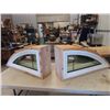 Image 1 : 2 Windows Approx 18" H Up to 38" & Leaded Door Window 22" x 36"