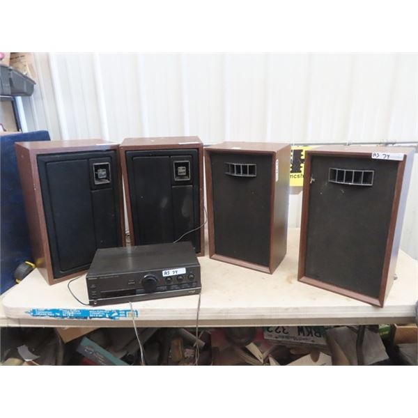 Technics Stereo Amolifier & 2 Sets Speakers