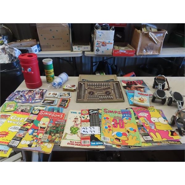 Vintage Toys, Skates, Autobridge, ET Cards, Mork & Mindy, Star Trek, Raiders of the Lost Arc, Simpso