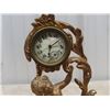 Image 3 : Metal Figurine Winding Clock, 10" T