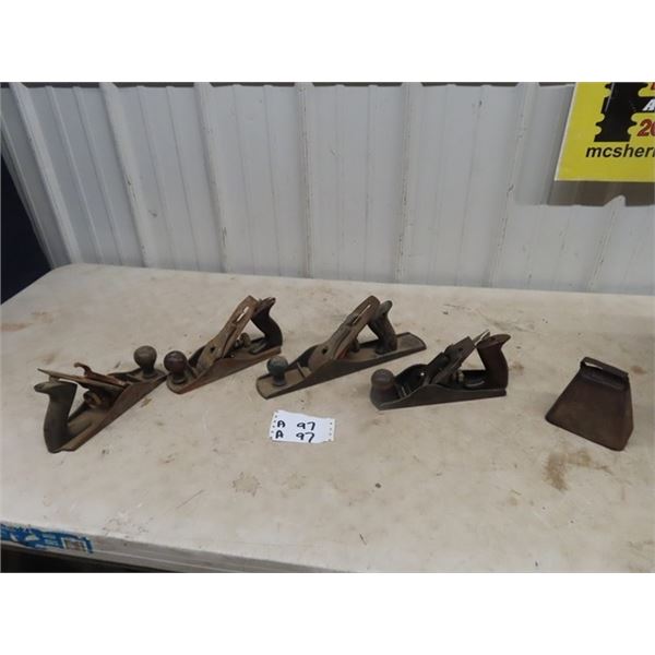 4 Wood Planers & Cow Bell