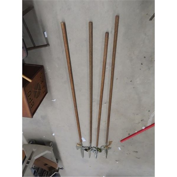 4 Masonic Medievil Axes 8.5" Long