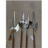 Image 2 : 4 Masonic Medievil Axes 8.5" Long