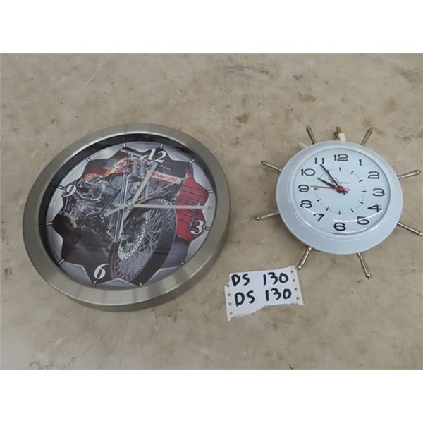 Snap On Clock 12" Rd, Retro Clock 10"RD