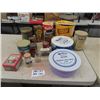 Image 1 : Spice & Household Tins, & Ice Cream Containers