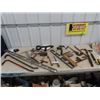 Image 1 : Carpentry Items, Nail Puller, Wrecking Bar, Tape Measurer, Hammers, Level Plus More!