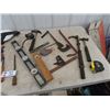 Image 2 : Carpentry Items, Nail Puller, Wrecking Bar, Tape Measurer, Hammers, Level Plus More!