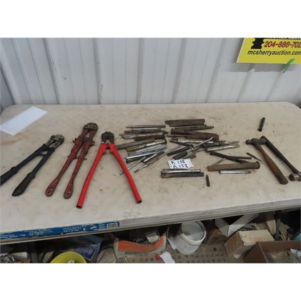 Ball Peine Hammer, Chisels, Punches, Bolt Cutters