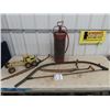 Image 1 : 2 Hay Knives, Buck Saw, Tonka Grader, Pump Style Fire Extinguisher
