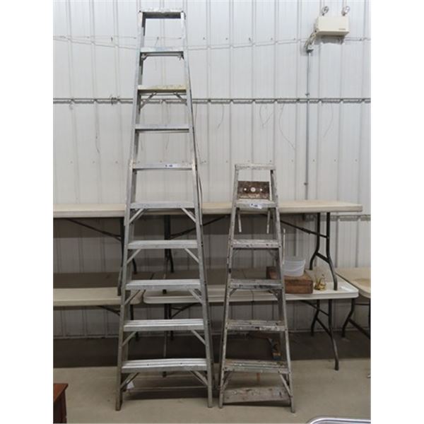 2 Aluminum Ext Ladder 1 is 6' & 1 is 10'