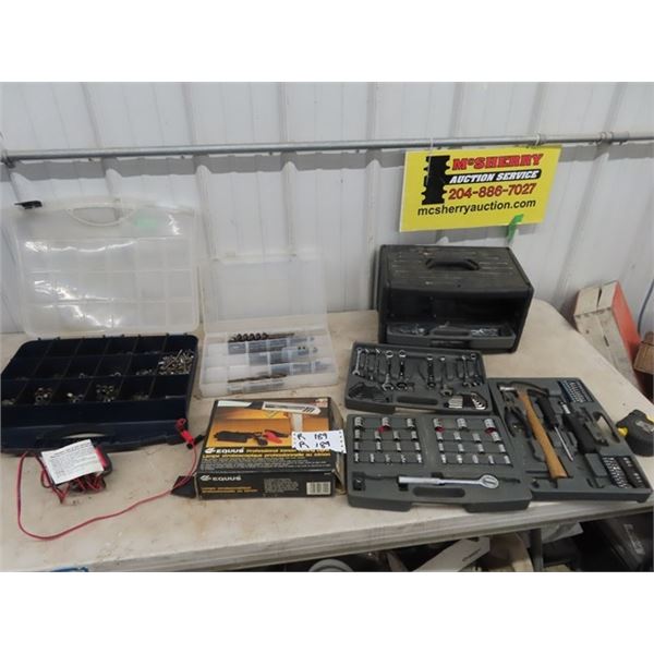 Organizer w Tools, Drill Bits, Trickle Charger, Timing Gun