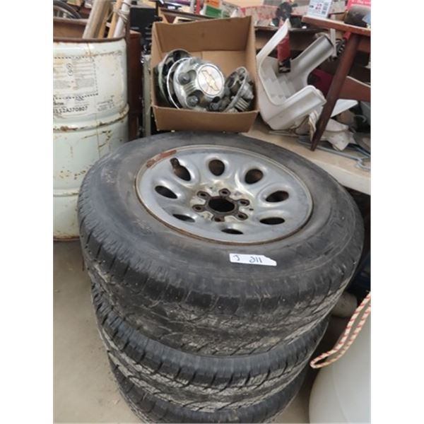 4 Tires & Rims 245/ 70 R 17 Off 2008 Chev Pick Up