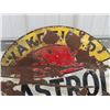 Image 5 : Porc Castrol Motor Oil Sign 24" Rd - 2 Sided