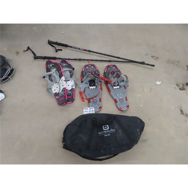 2 Sets Snowshoes 1) Set Bound 21 & 1) Set Storm Tubbs
