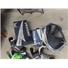 Image 2 : Hockey Equpment - Itech Goalie Blocker & Glove Easton Glove, New Winnell Goalie Stick, & Sherwood Ho