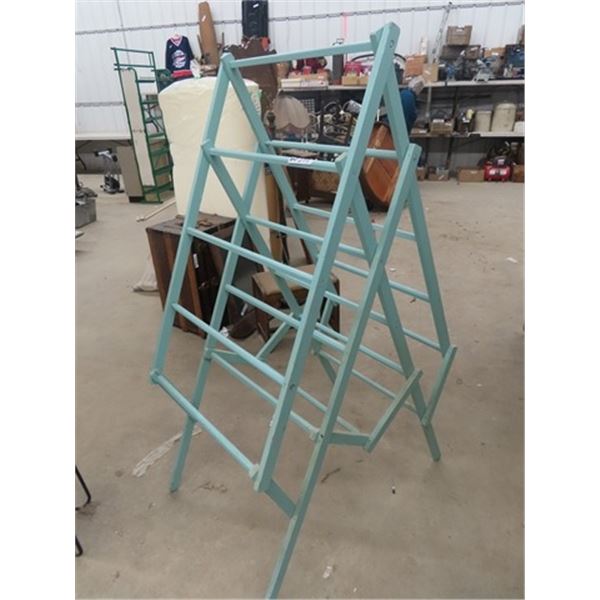 Wood Painted Folding Clothes Horse
