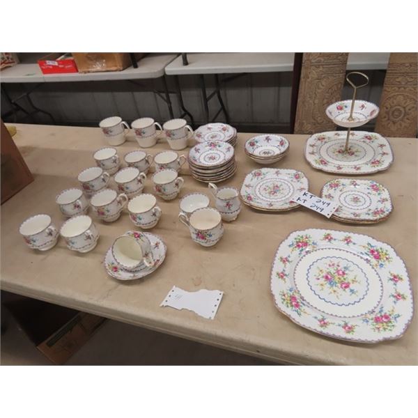 41 Royal Albert Petite Point , C &S 2 Tier Tray