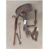 Image 1 : Implement Seat, tractor Starter Crank, Cobbler Shoe Set, Plus More