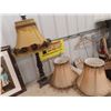Image 2 : Lamp  & 4 Lamp Shades, 2 Pics - Both are 19" x24"
