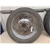 Image 2 : Set of Motorcycle Tires & Rims 3.50V 19 R B2