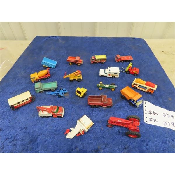 Matchbox Lesner & Various Toy Auto & Ertyl Farmall Tractor Plus More!