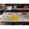 Image 1 : 20 License Plates & metal AC Store Shelf