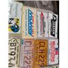Image 2 : 20 License Plates & metal AC Store Shelf