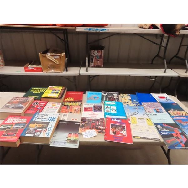 Approx 28 Car Manuals & Tool Mauals & Catalogues