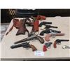 Image 1 : 11 Plastic & Metal Toy Guns w 3 Holsters