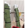 Image 2 : (W) 2 Army Style Folding Camping Cots, Coleman Lanter & Heater & Tie DOwns