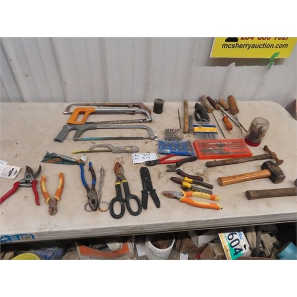 (W) Hack Saw, Cutters, Tap & Die, Files, Hammers, Extractors, Easy Outs Plus
