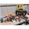 Image 1 : (W) Fat Max Tool Box, Genesis Power Hammer Drill, Chain Saw Sharpener, Screwdrivers, Allan Wrenches 