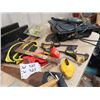 Image 4 : (W) Carpentry Tools, Saws, Tape Measure, Wrecking Bars, Chalk Lines, Levels, Squares , Quick Clamps,
