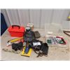 Image 1 : (W) Ammo Box, 2 Pair Binoculars , New 50lb Digital Scale, 2 Trail Cameras, Accessories for 50 Cal Kn