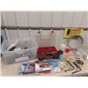 Image 1 : (W) Plumbing Stainless Hose, Door Knobs, Hooks, & Organizers w Screws & Nails