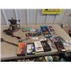 Image 1 : (W) Blow Torches, Grinder, Sodering Iron, DVD, VCR & CD's & Cig Tins