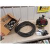 Image 1 : (W) Power Fist 1" Gas Water Pump, 12 Volt Water Pump Hose, & Solar Lights