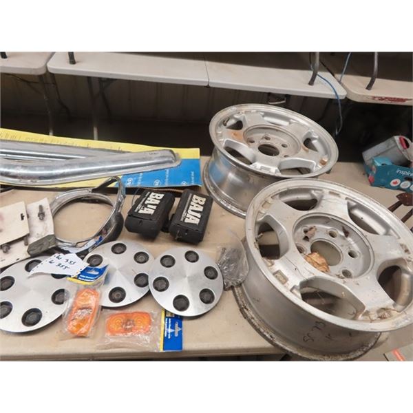 (W) 2 Auto Rims, Wiring & Various Auto