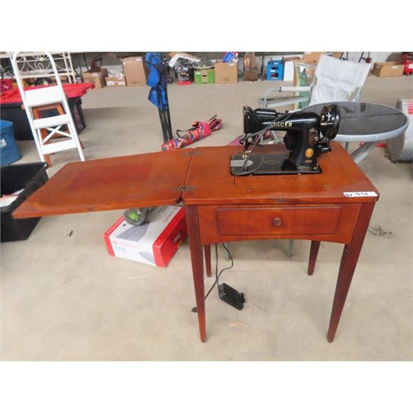 (W) Cabinet Elec Sewing Machine
