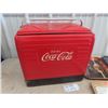 Image 4 : Coca Cola Picnic Cooler, 3 Coke Trays, & 12 Coke Glasses