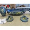 Image 3 : 6 Roseville Bowl, Vase, Candle Holders, & More