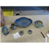Image 5 : 6 Roseville Bowl, Vase, Candle Holders, & More