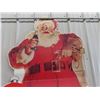 Image 2 : Cardboard Coca Cola Santa 68" x 38" Approx