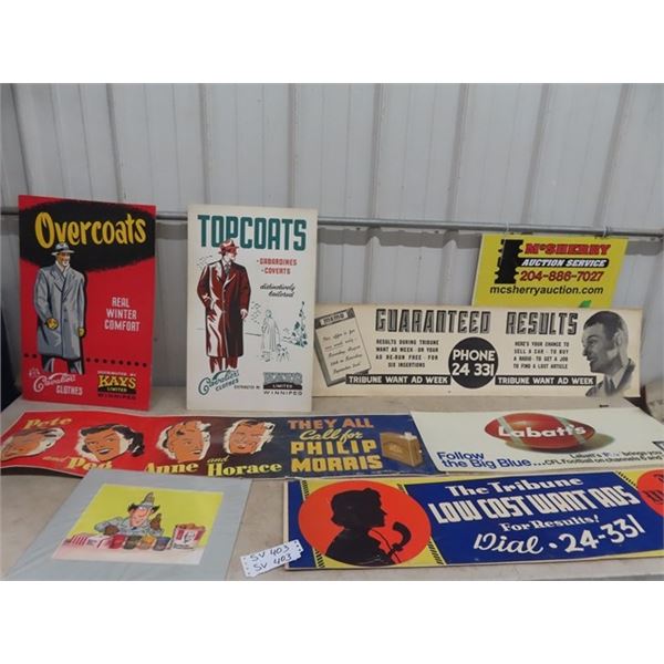 Vintage Advertising - Wpg Tribune , Labatts, Kays Inspector Gadget & More