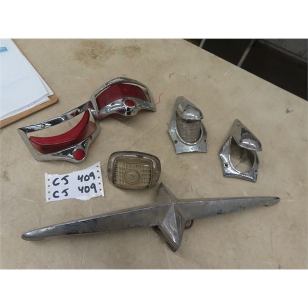 Vintage Auto Hood Ornaments & Tail Lights