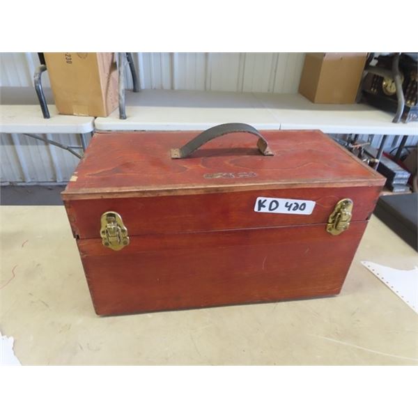 Special Carved Wood Case 10" x 8" x 9"