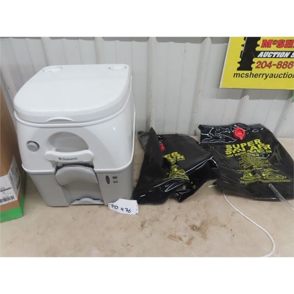Dometic Camping Toliet & 2 Solar Showers