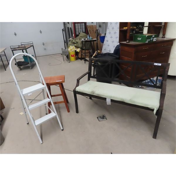(w) Yard Bench, Stool & Stepper