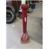 Image 1 : Service Station Metal Stand, Could be for An Air Meter 39" Tall Base 12" x 12" Top is 4.5" X 4.5"